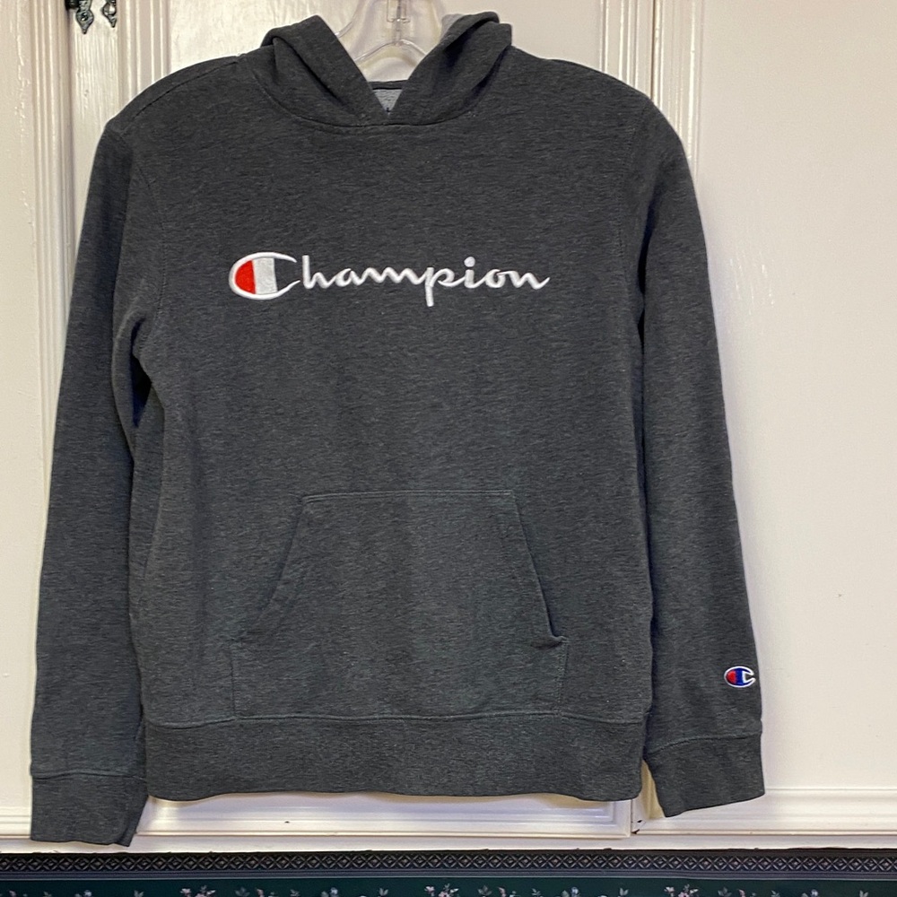 Champion Dark Gray Pullover Hoodie